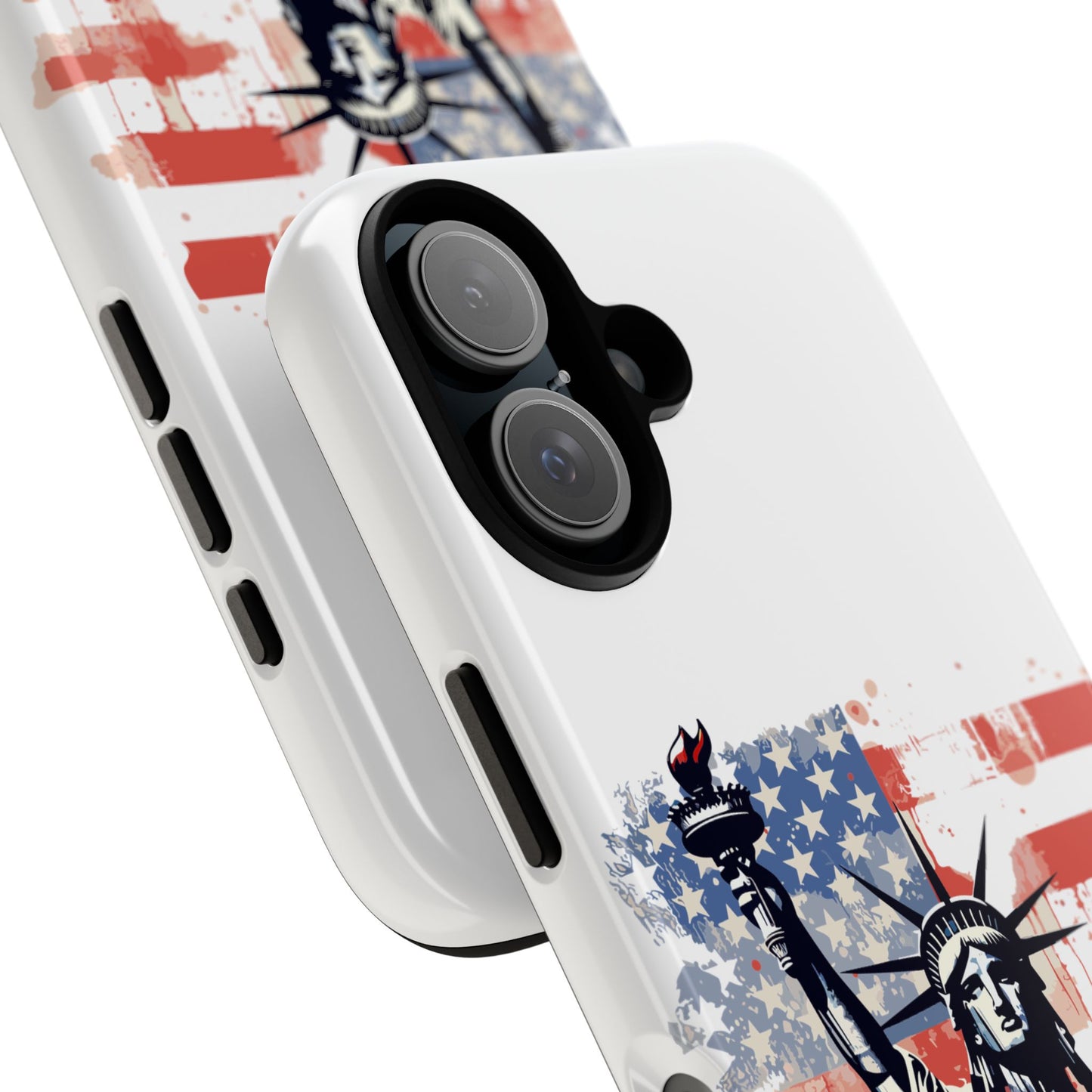 Statue of Liberty Phone Case, Tough Cases, USA Flag Design, Patriotic Phone Accessory, Gift for Independence Day, Memorial Day