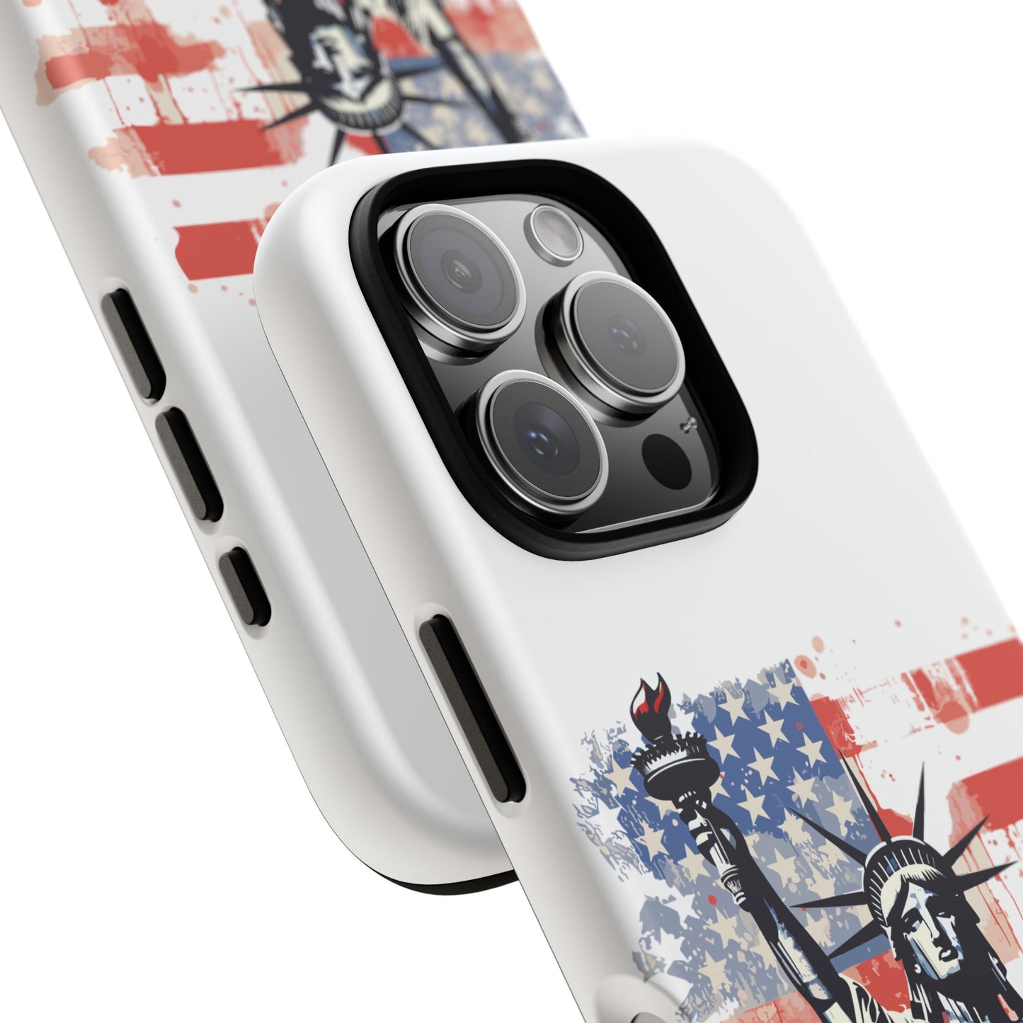 Statue of Liberty Phone Case, Tough Cases, USA Flag Design, Patriotic Phone Accessory, Gift for Independence Day, Memorial Day