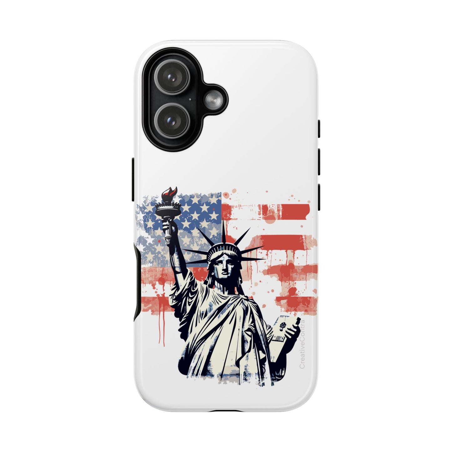 Statue of Liberty Phone Case, Tough Cases, USA Flag Design, Patriotic Phone Accessory, Gift for Independence Day, Memorial Day