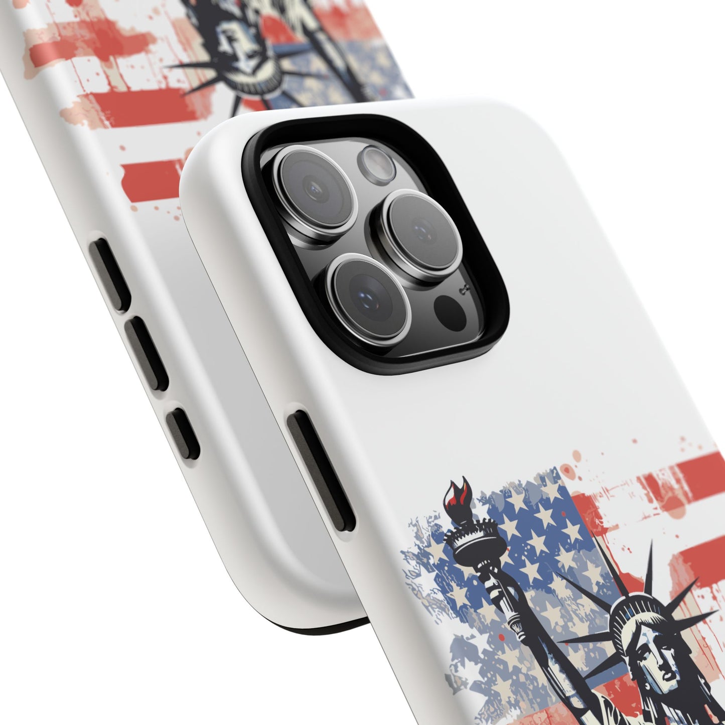 Statue of Liberty Phone Case, Tough Cases, USA Flag Design, Patriotic Phone Accessory, Gift for Independence Day, Memorial Day