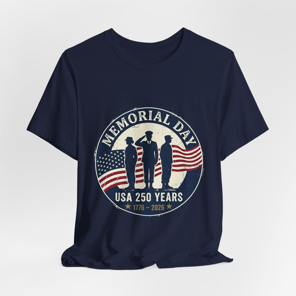 Memorial Day USA 250 1776–2026 Tee | vintage distressed patriotic, red white blue