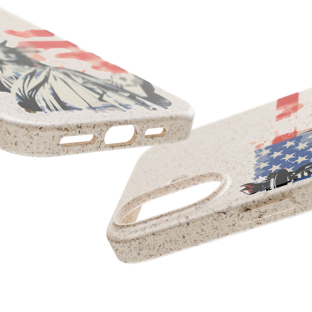Liberty Statue Biodegradable Phone Case – American Flag Eco iPhone Cover