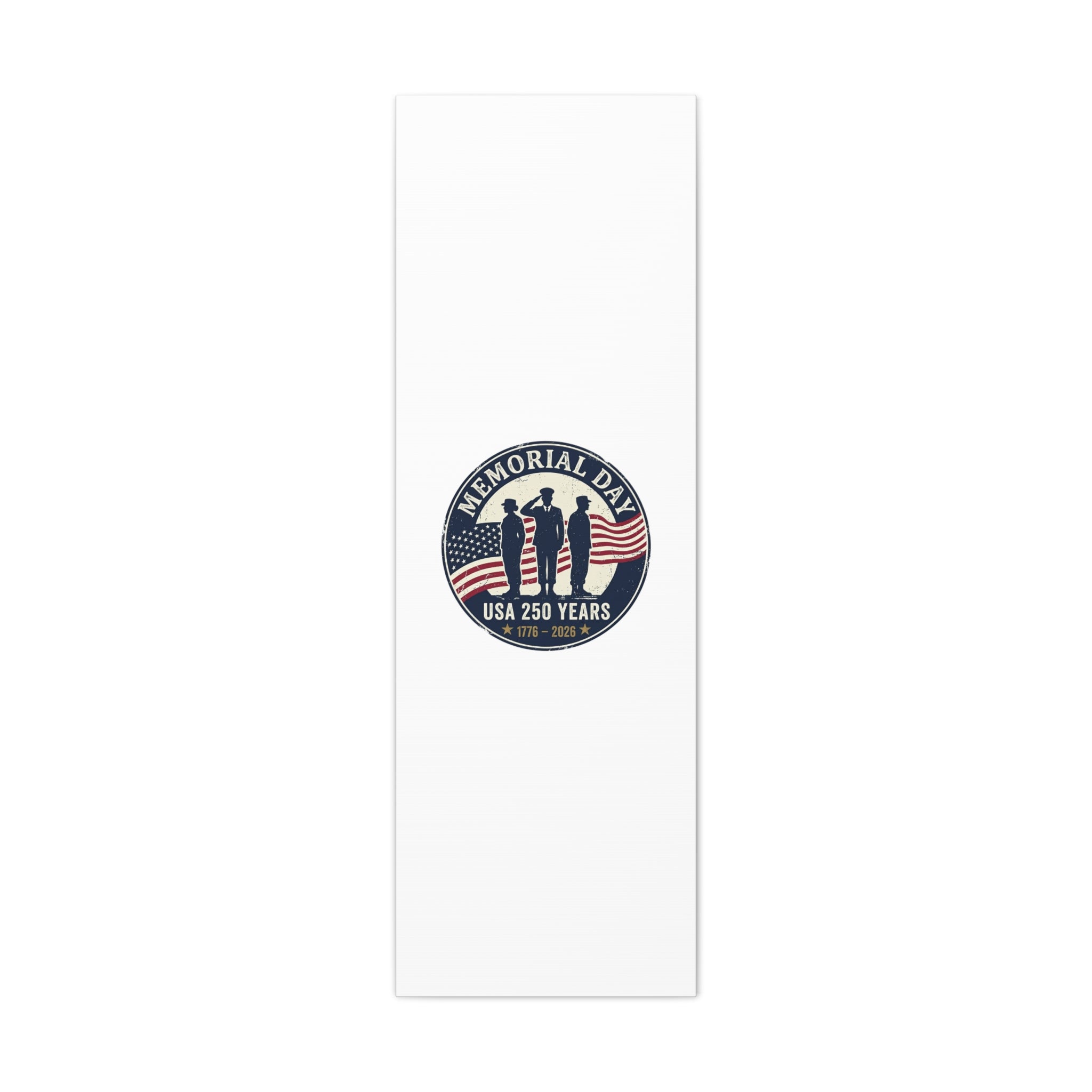 Memorial Day USA 250 Canvas | 1776–2026 Vintage Distressed Americana