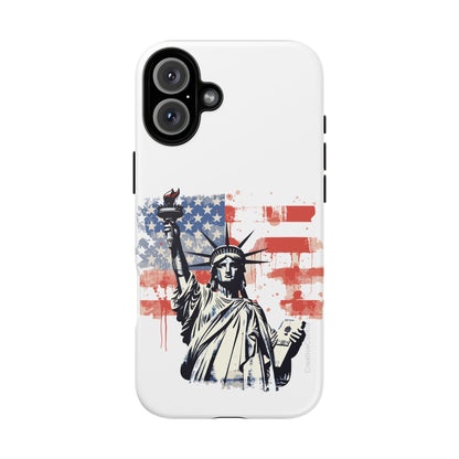 Statue of Liberty Phone Case, Tough Cases, USA Flag Design, Patriotic Phone Accessory, Gift for Independence Day, Memorial Day