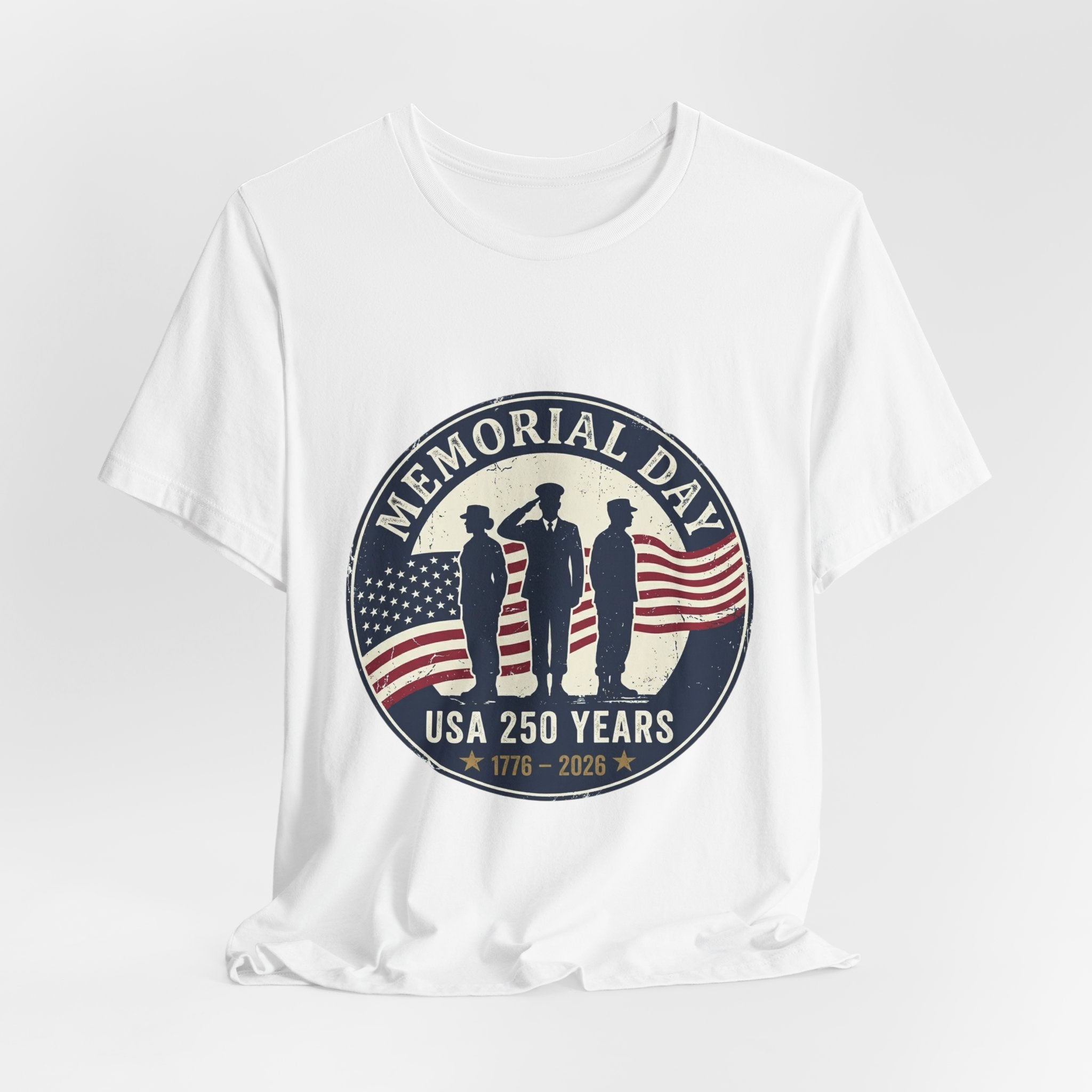 Memorial Day USA 250 1776–2026 Tee | vintage distressed patriotic, red white blue