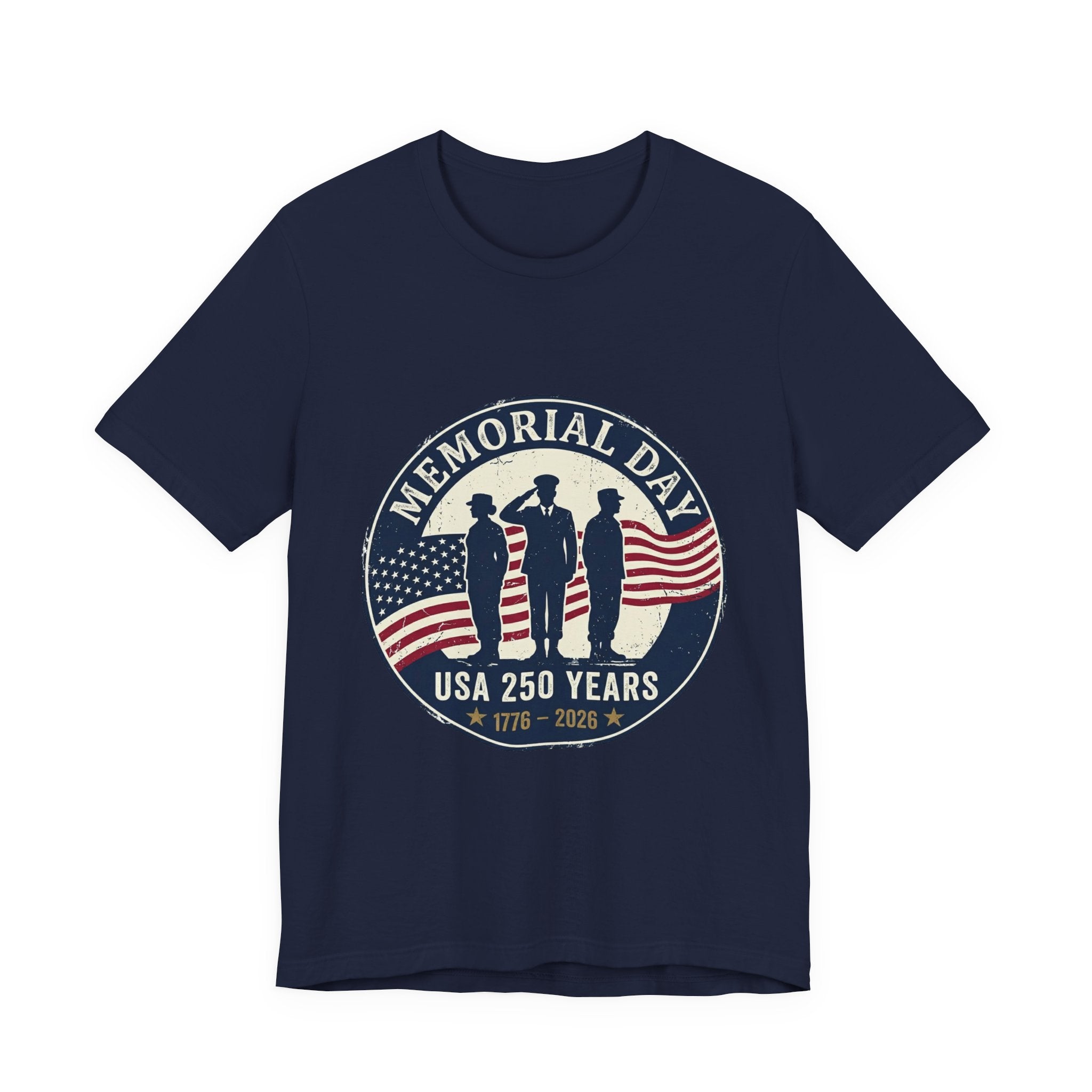 Memorial Day USA 250 1776–2026 Tee | vintage distressed patriotic, red white blue