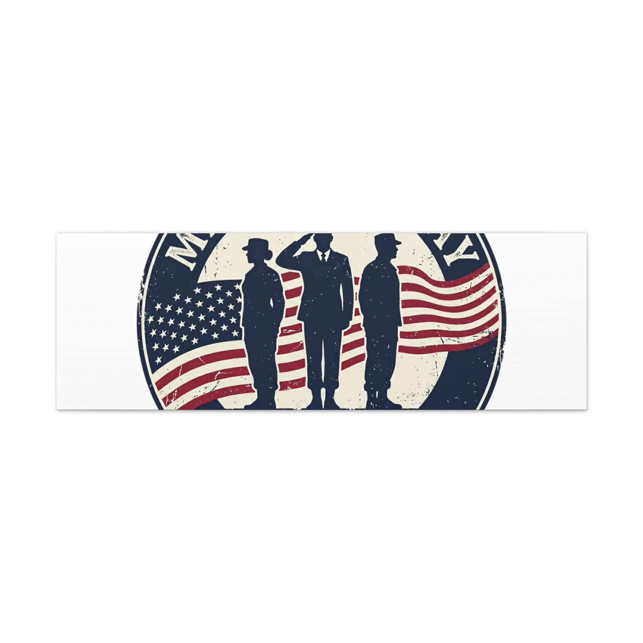 Memorial Day USA 250 Canvas | 1776–2026 Vintage Distressed Americana