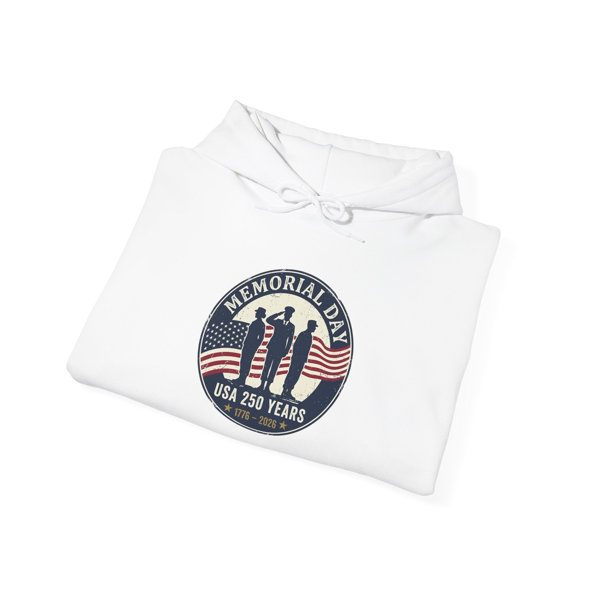 Memorial Day USA 250 Hoodie | 1776–2026 Vintage Distressed Patriotic