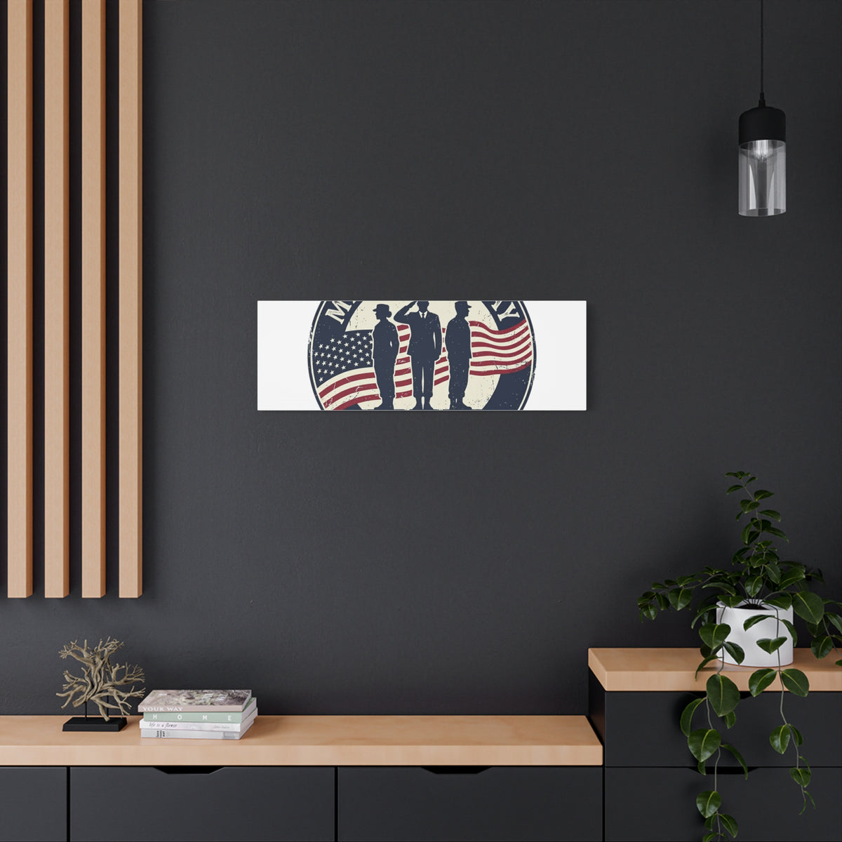 Memorial Day USA 250 Canvas | 1776–2026 Vintage Distressed Americana