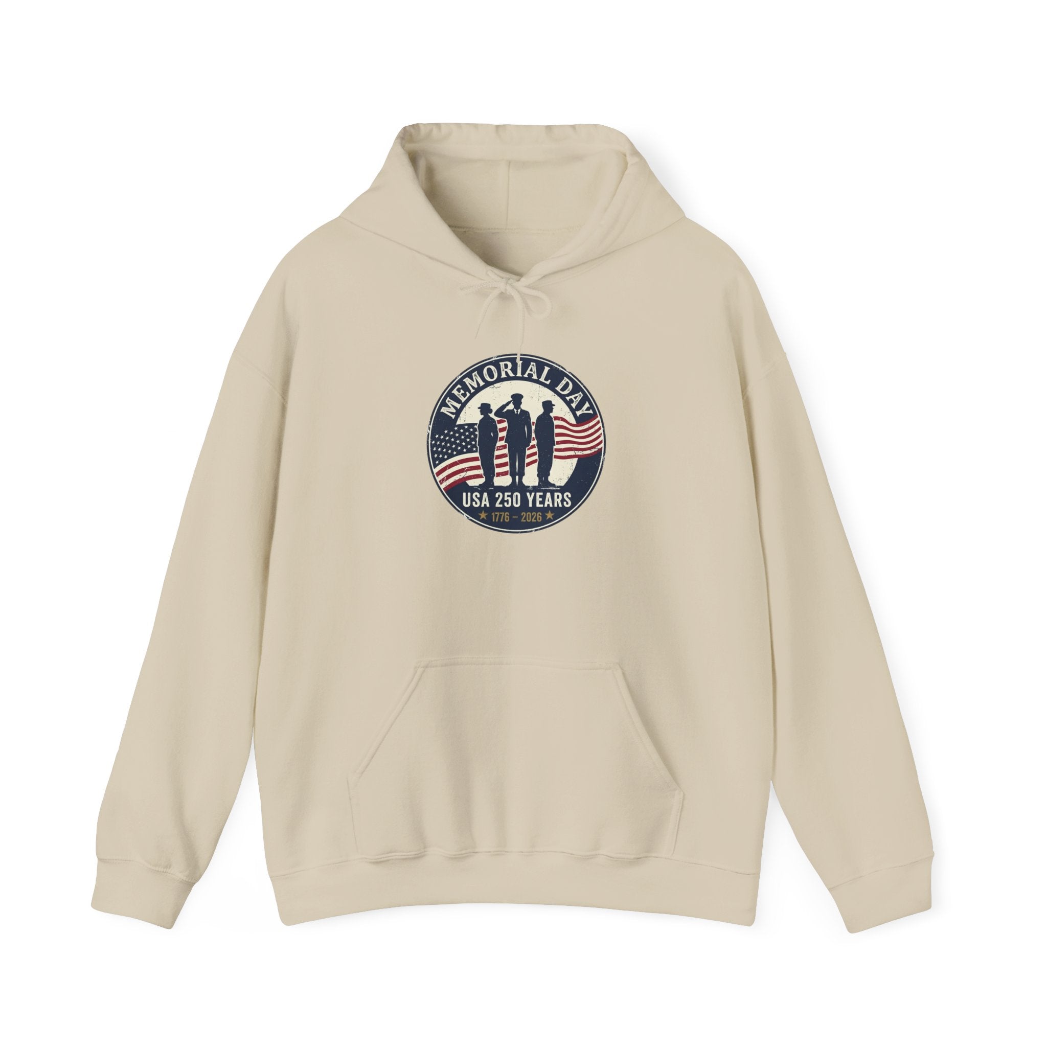 Memorial Day USA 250 Hoodie | 1776–2026 Vintage Distressed Patriotic