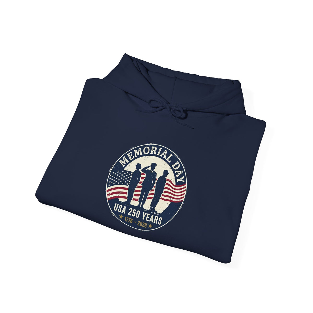 Memorial Day USA 250 Hoodie | 1776–2026 Vintage Distressed Patriotic