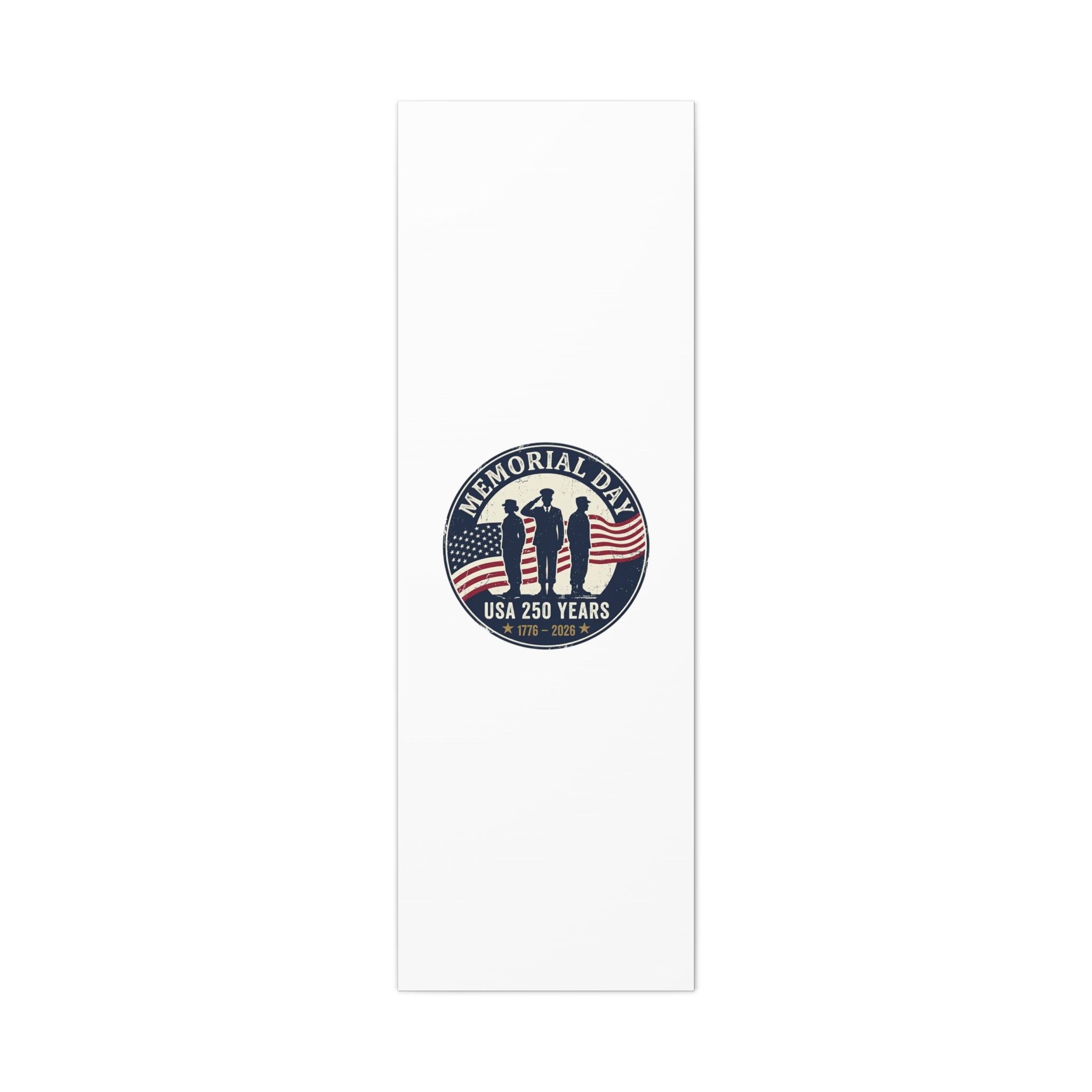 Memorial Day USA 250 Canvas | 1776–2026 Vintage Distressed Americana