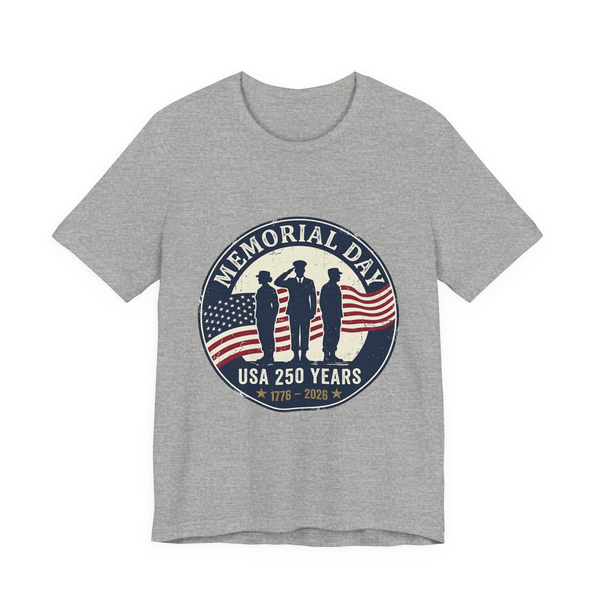 Memorial Day USA 250 1776–2026 Tee | vintage distressed patriotic, red white blue