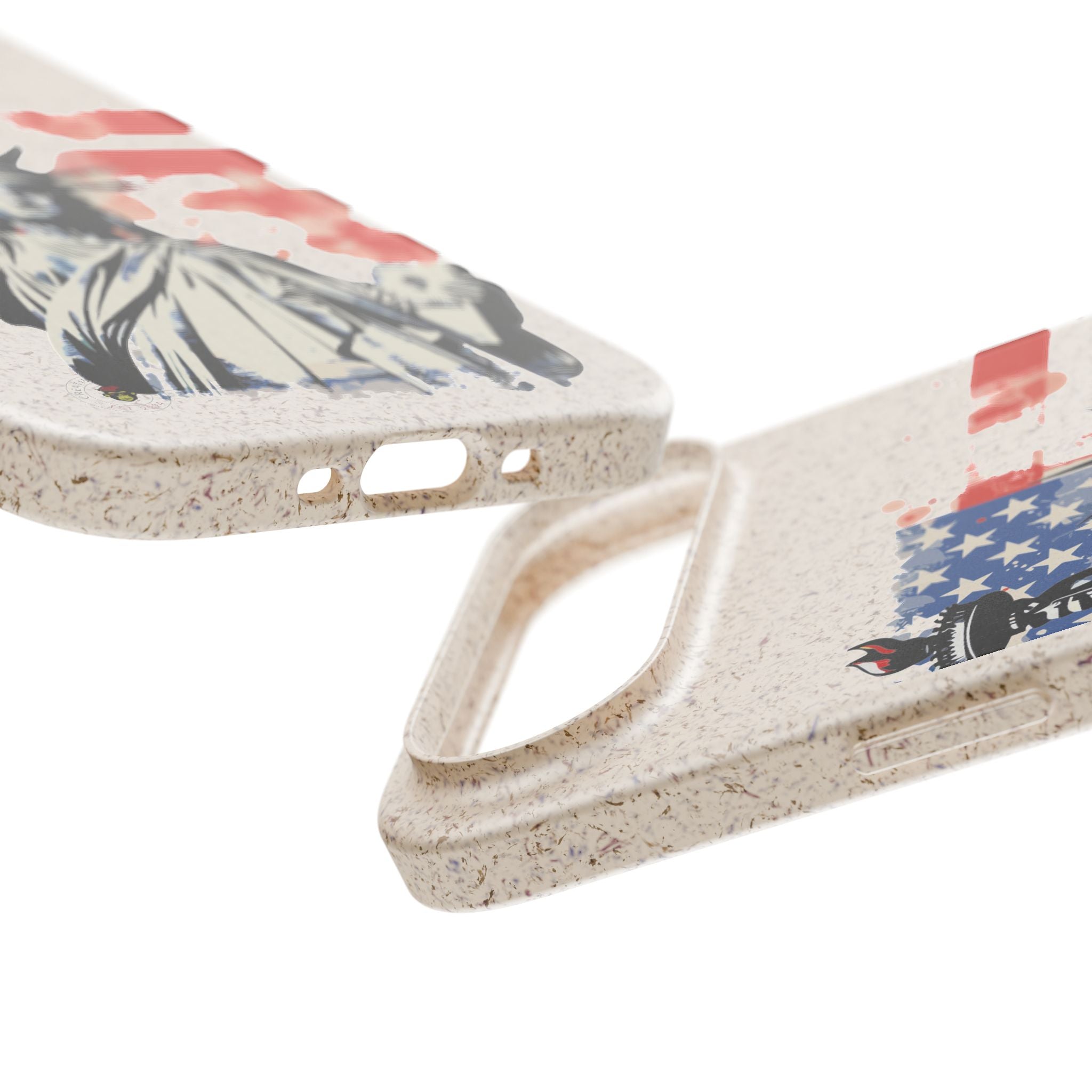 Liberty Statue Biodegradable Phone Case – American Flag Eco iPhone Cover