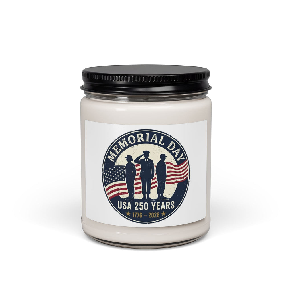 Memorial Day USA 250 Candle | 1776–2026 Vintage Distressed Americana