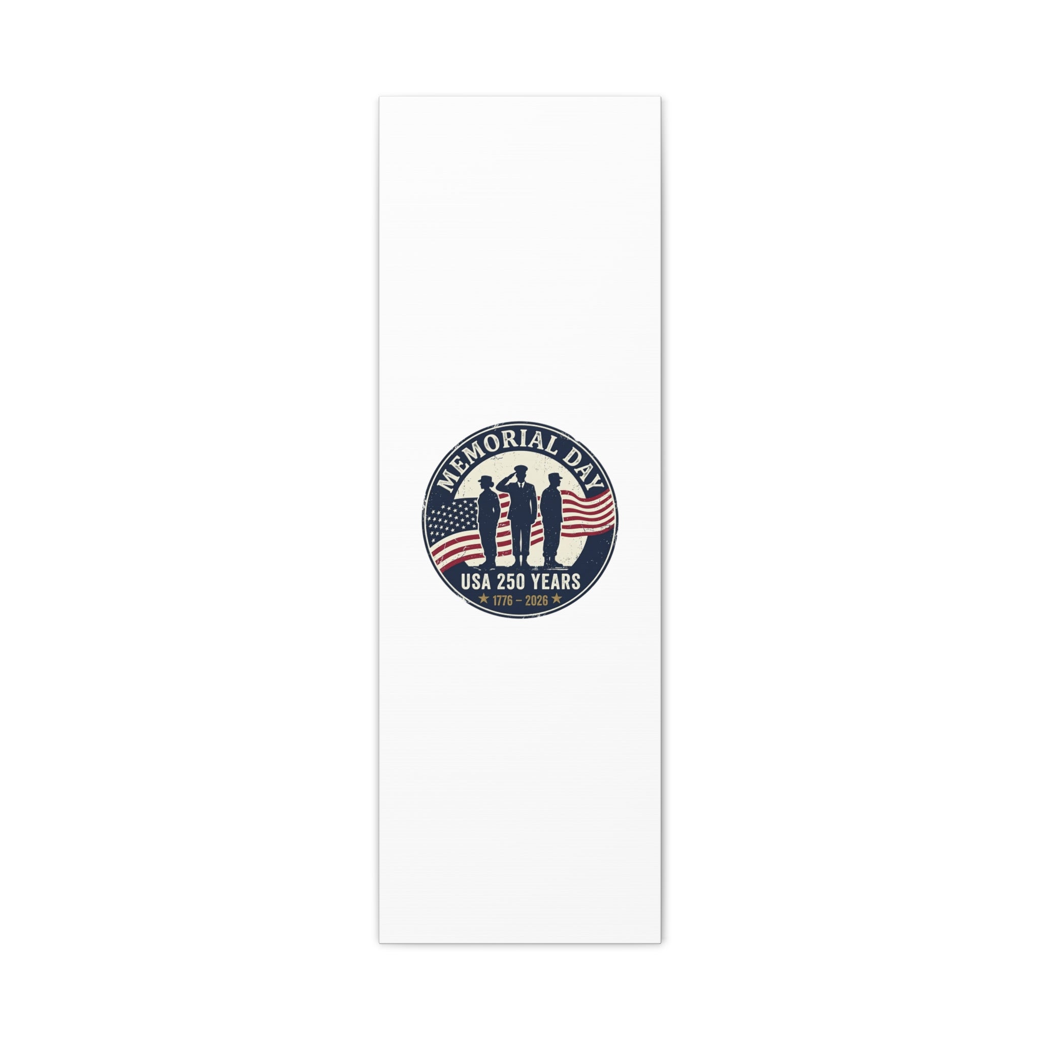 Memorial Day USA 250 Canvas | 1776–2026 Vintage Distressed Americana