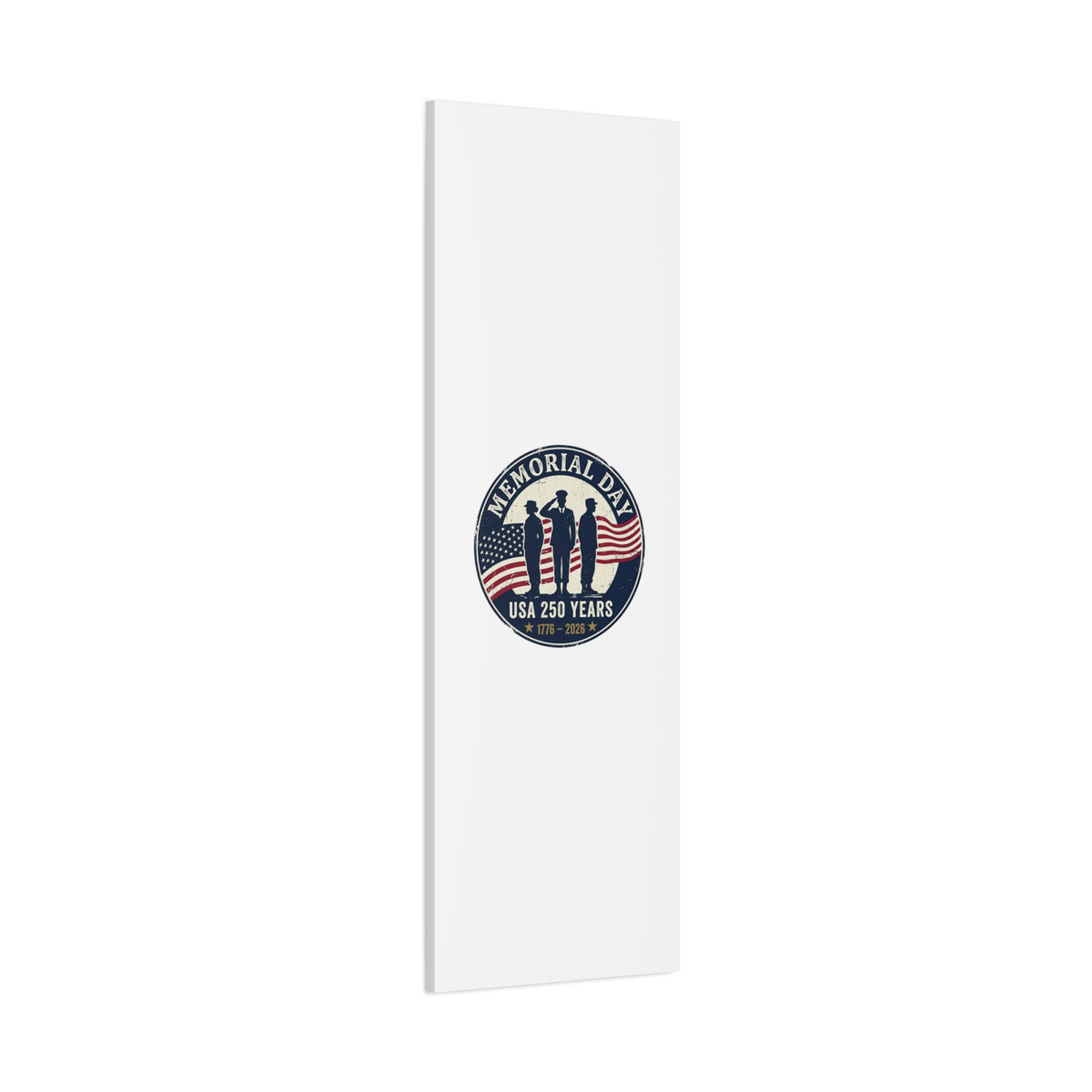 Memorial Day USA 250 Canvas | 1776–2026 Vintage Distressed Americana