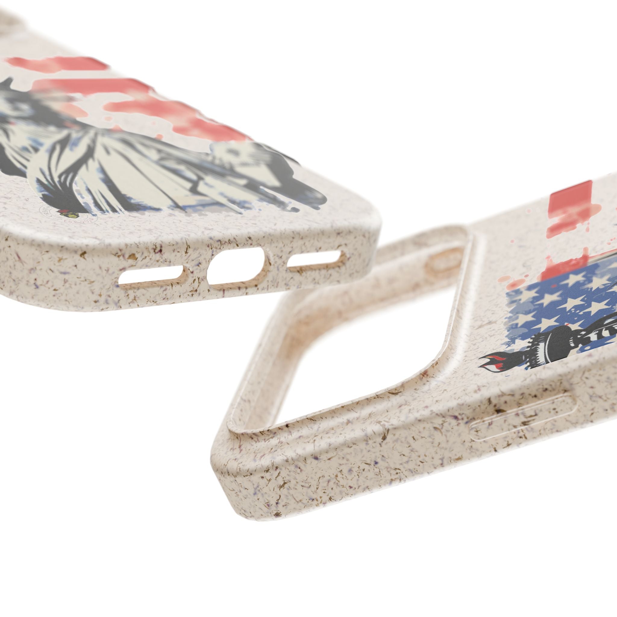 Liberty Statue Biodegradable Phone Case – American Flag Eco iPhone Cover