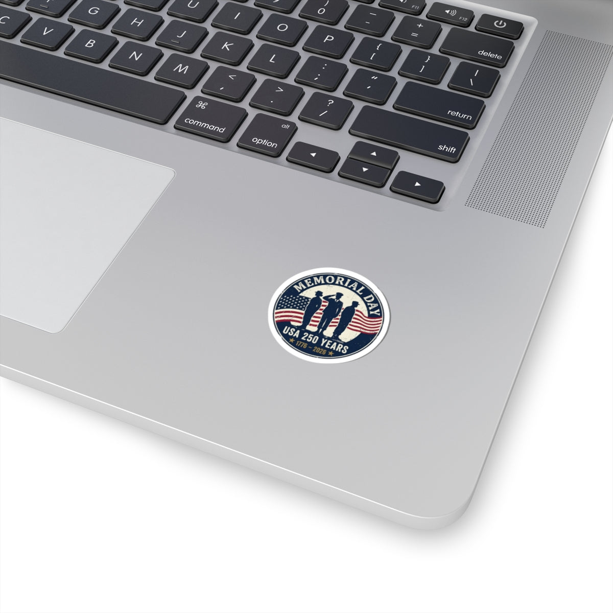 Memorial Day USA 250 Years Kiss-Cut Stickers | vintage distressed patriotic, 1776–2026