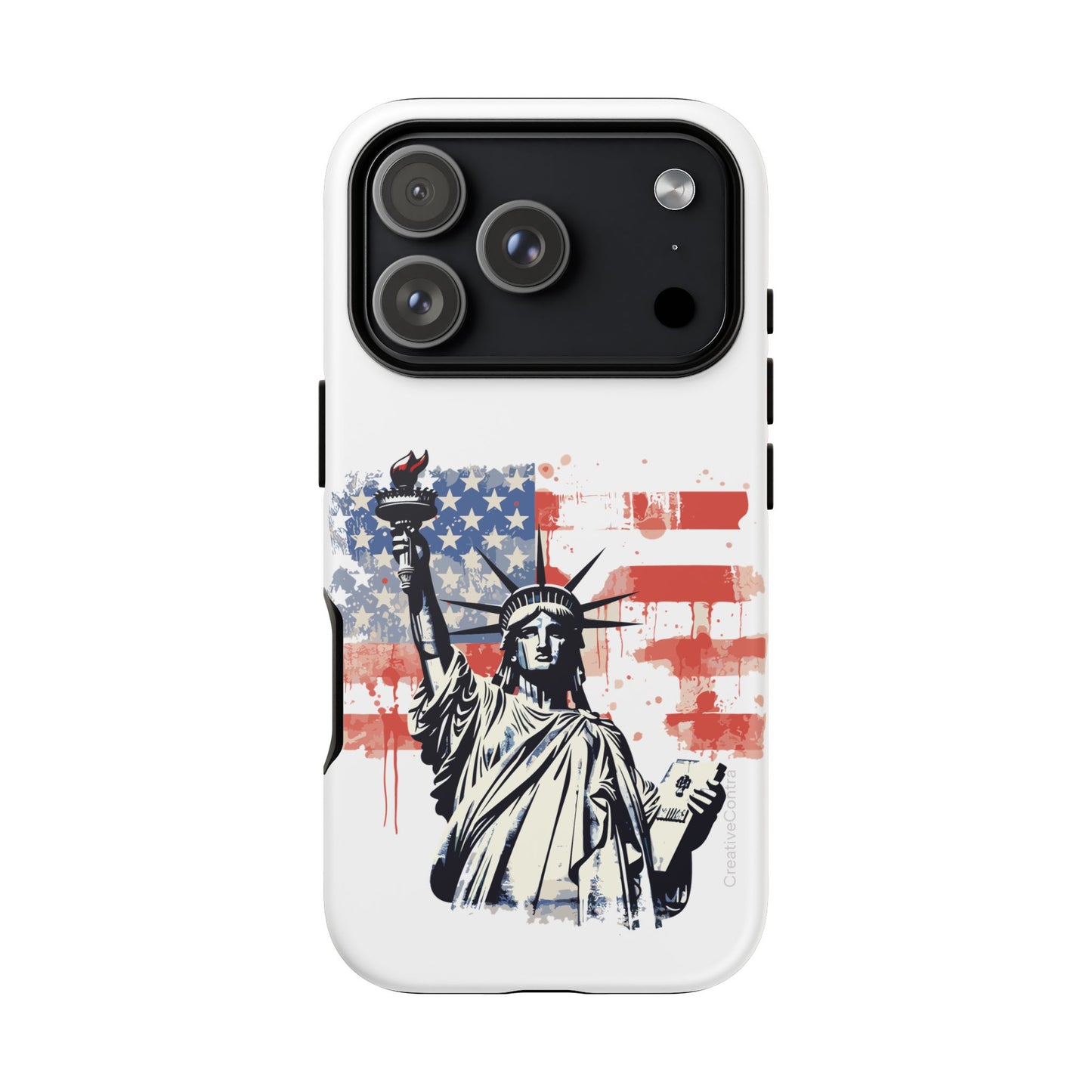 Statue of Liberty Phone Case, Tough Cases, USA Flag Design, Patriotic Phone Accessory, Gift for Independence Day, Memorial Day