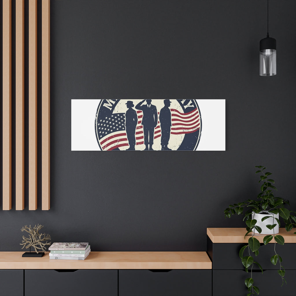Memorial Day USA 250 Canvas | 1776–2026 Vintage Distressed Americana