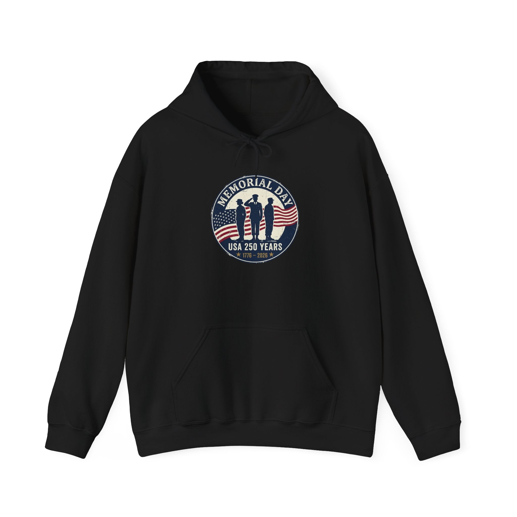 Memorial Day USA 250 Hoodie | 1776–2026 Vintage Distressed Patriotic