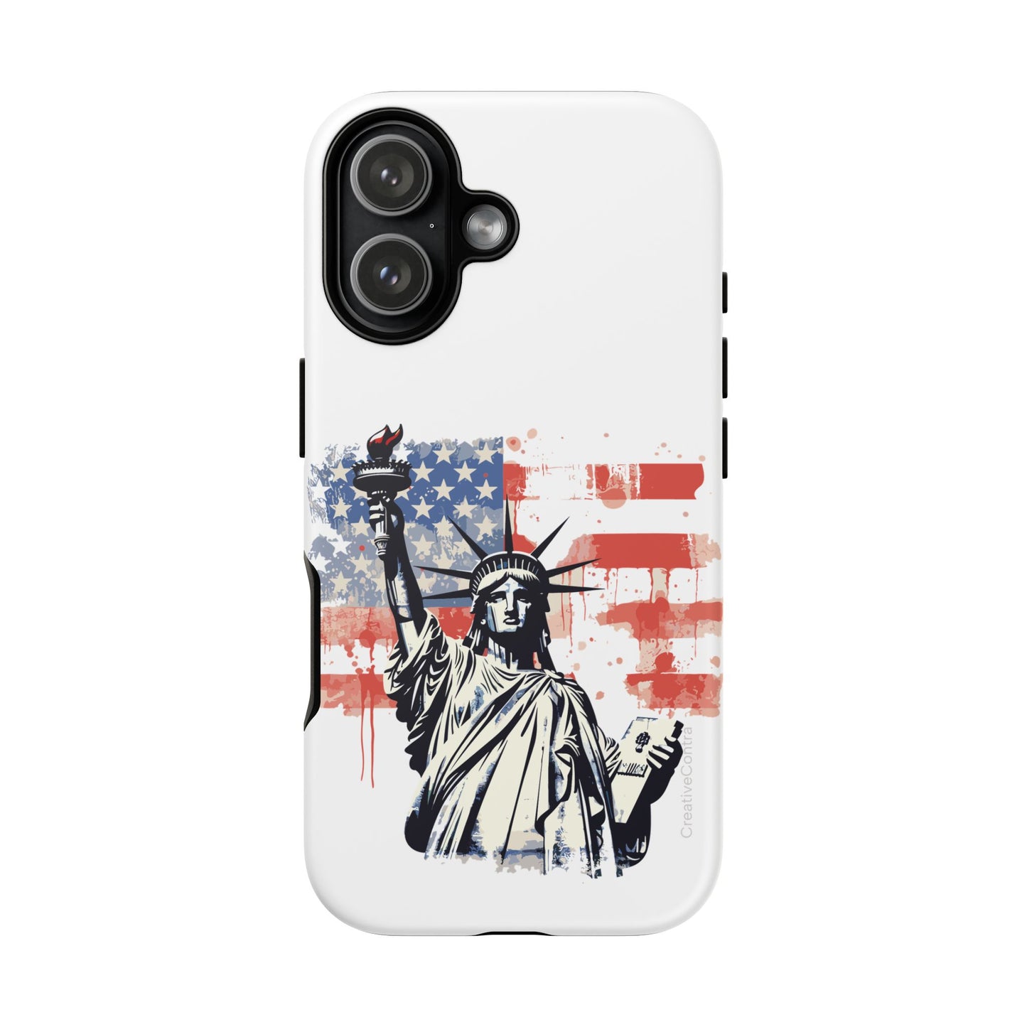 Statue of Liberty Phone Case, Tough Cases, USA Flag Design, Patriotic Phone Accessory, Gift for Independence Day, Memorial Day