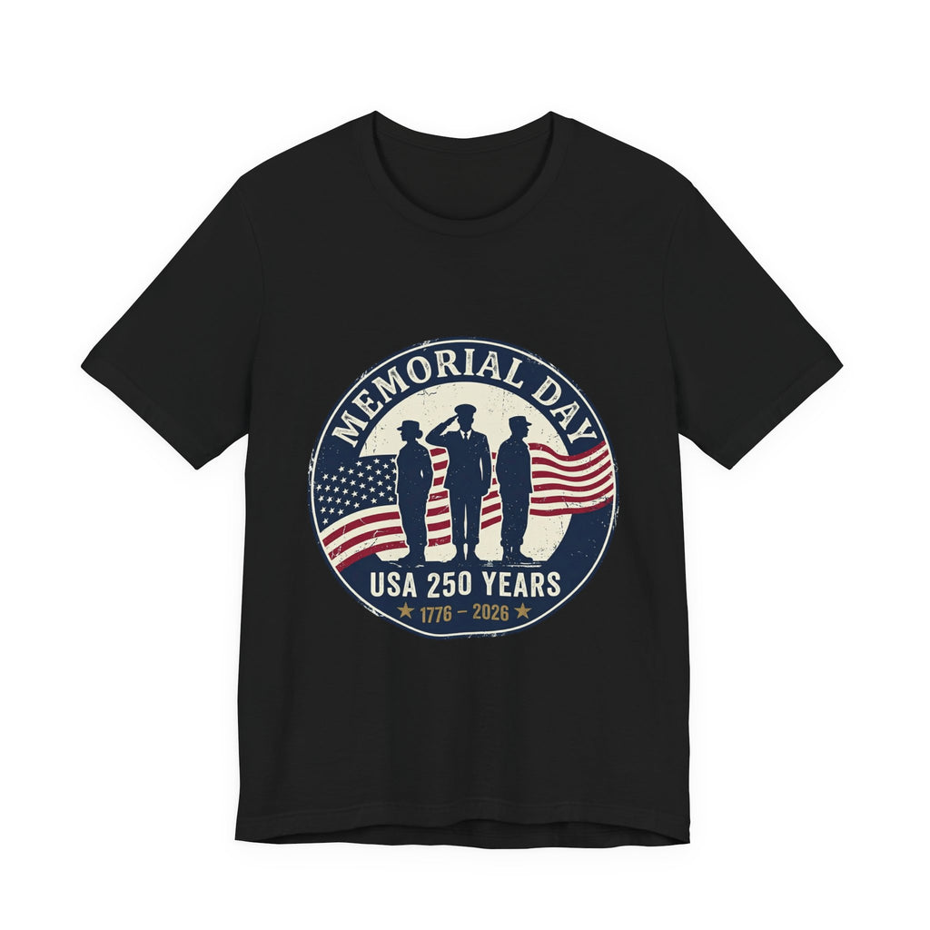 Memorial Day USA 250 1776–2026 Tee | vintage distressed patriotic, red white blue