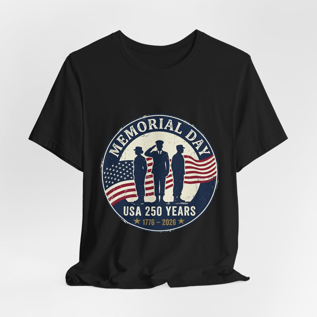Memorial Day USA 250 1776–2026 Tee | vintage distressed patriotic, red white blue