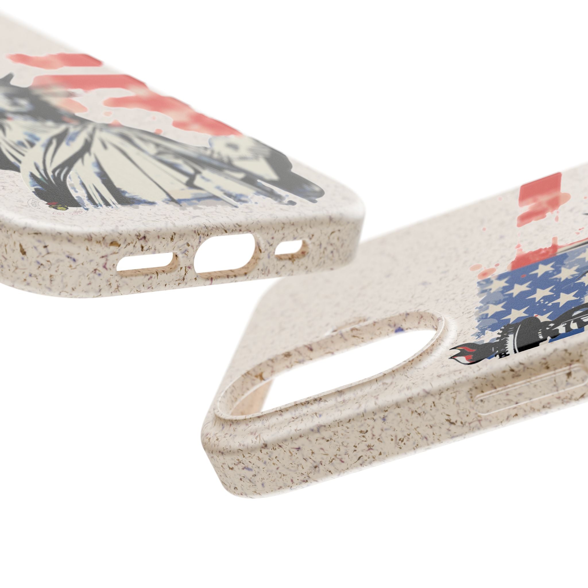 Liberty Statue Biodegradable Phone Case – American Flag Eco iPhone Cover