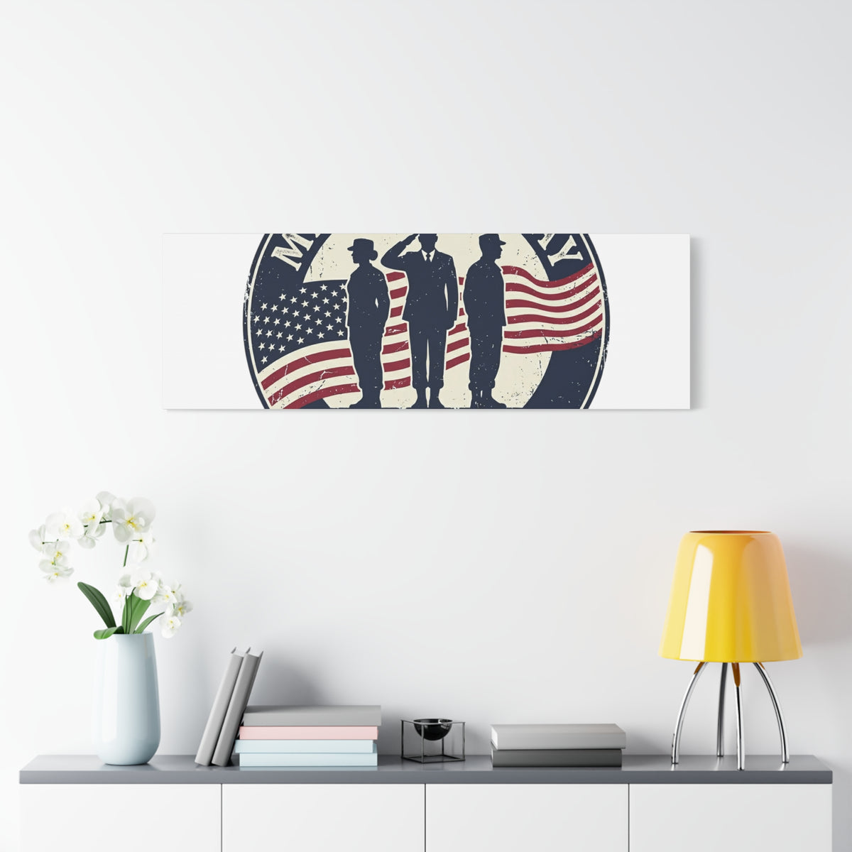Memorial Day USA 250 Canvas | 1776–2026 Vintage Distressed Americana