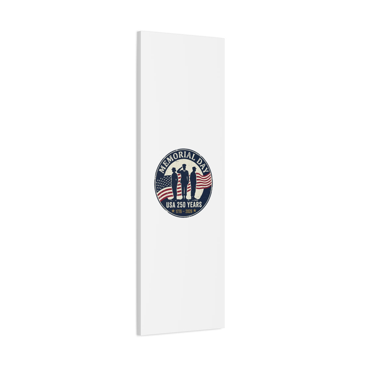 Memorial Day USA 250 Canvas | 1776–2026 Vintage Distressed Americana