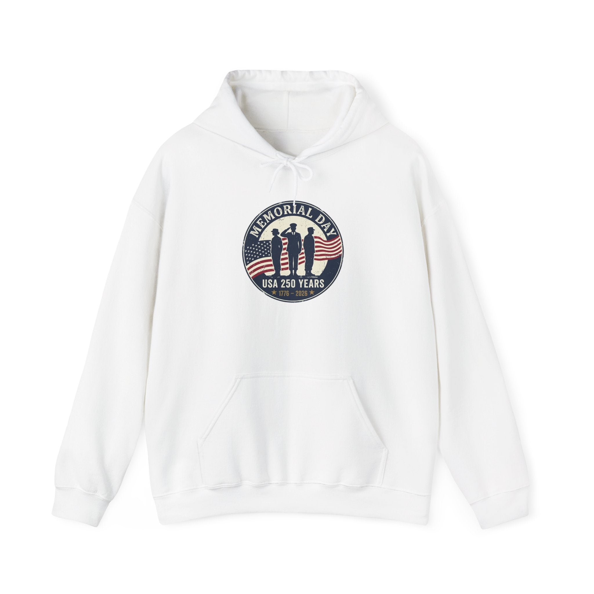 Memorial Day USA 250 Hoodie | 1776–2026 Vintage Distressed Patriotic