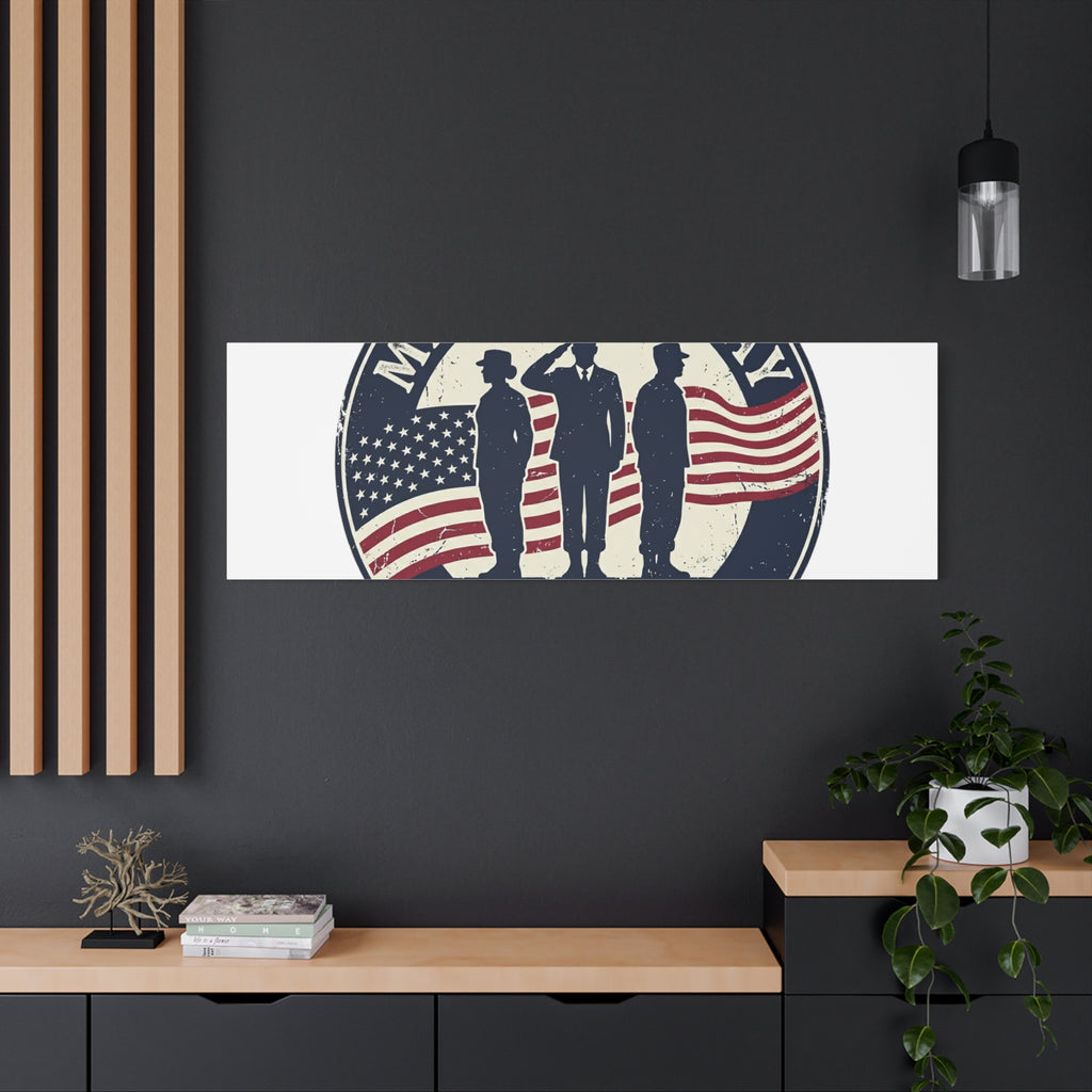 Memorial Day USA 250 Canvas | 1776–2026 Vintage Distressed Americana