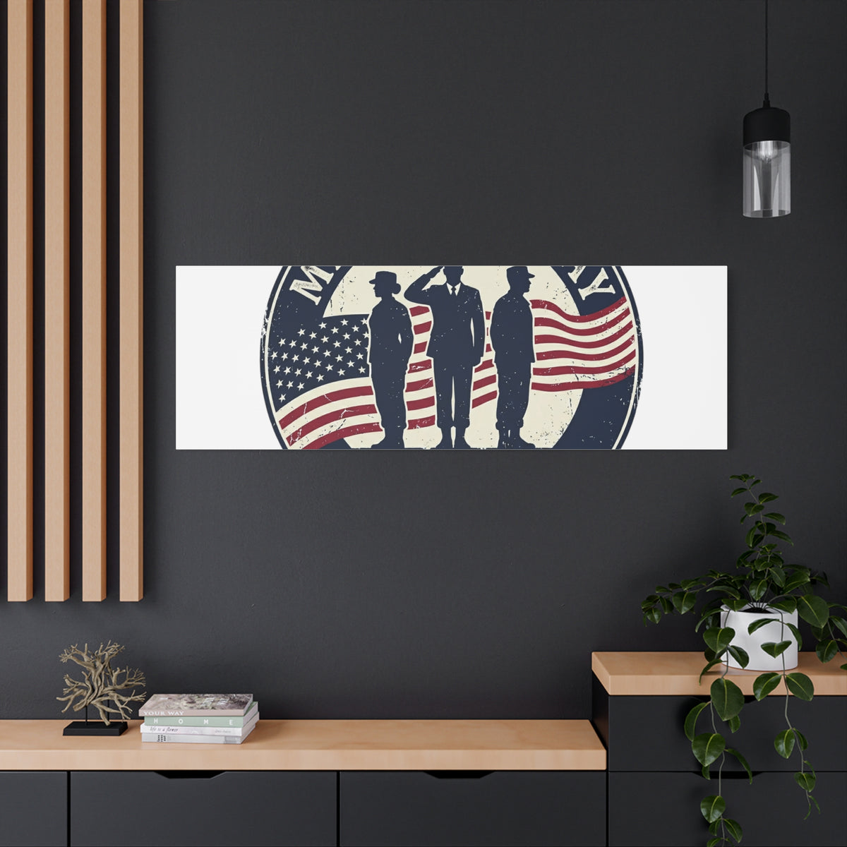 Memorial Day USA 250 Canvas | 1776–2026 Vintage Distressed Americana