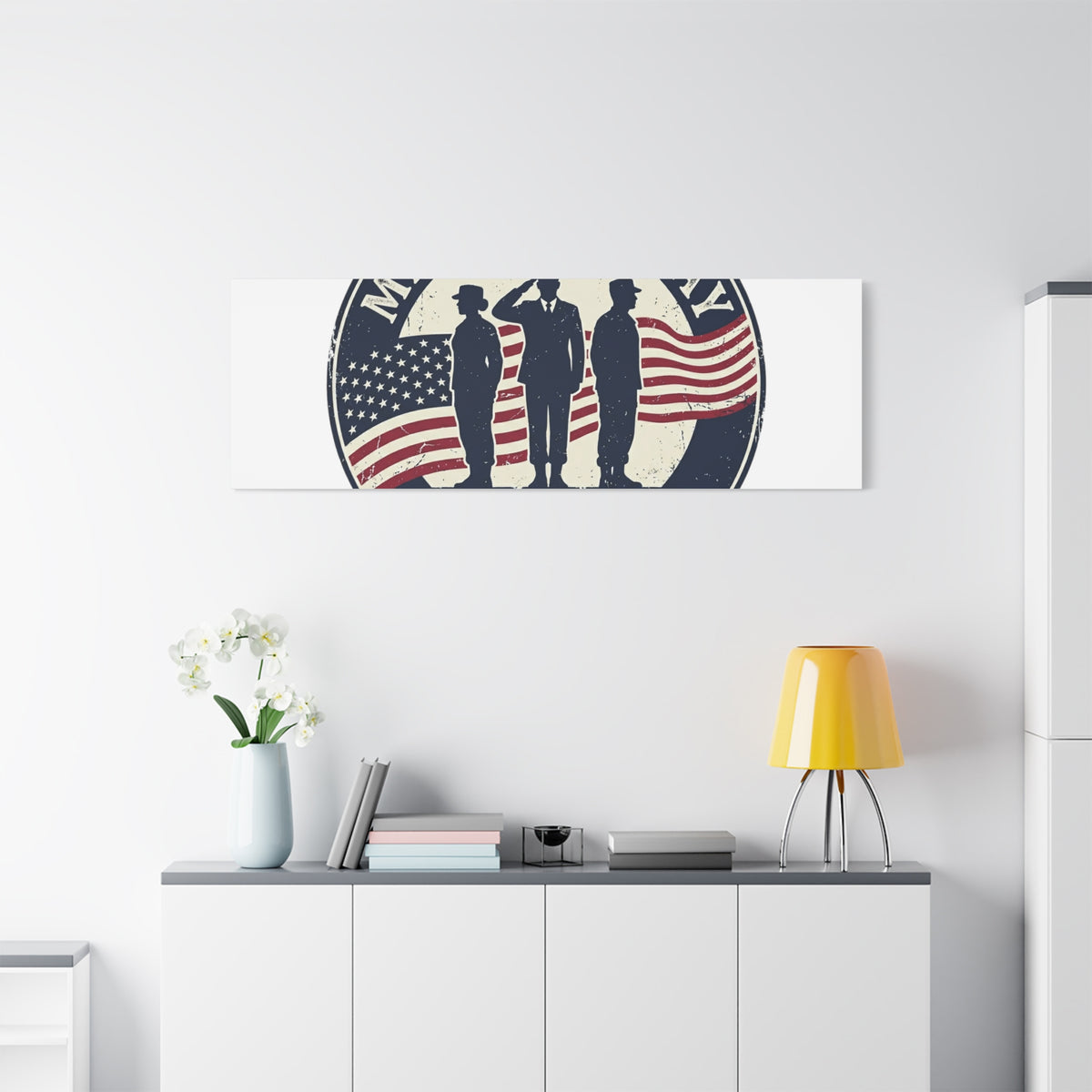 Memorial Day USA 250 Canvas | 1776–2026 Vintage Distressed Americana