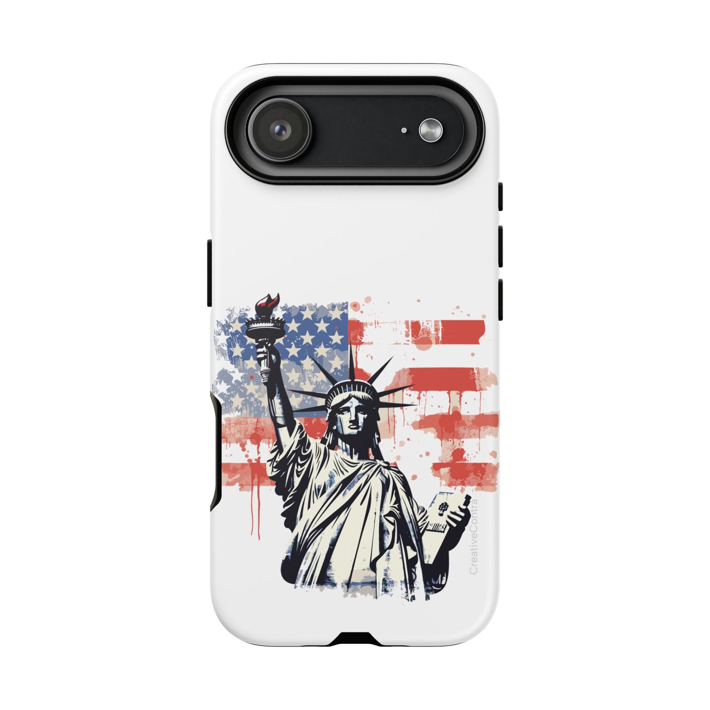 Statue of Liberty Phone Case, Tough Cases, USA Flag Design, Patriotic Phone Accessory, Gift for Independence Day, Memorial Day