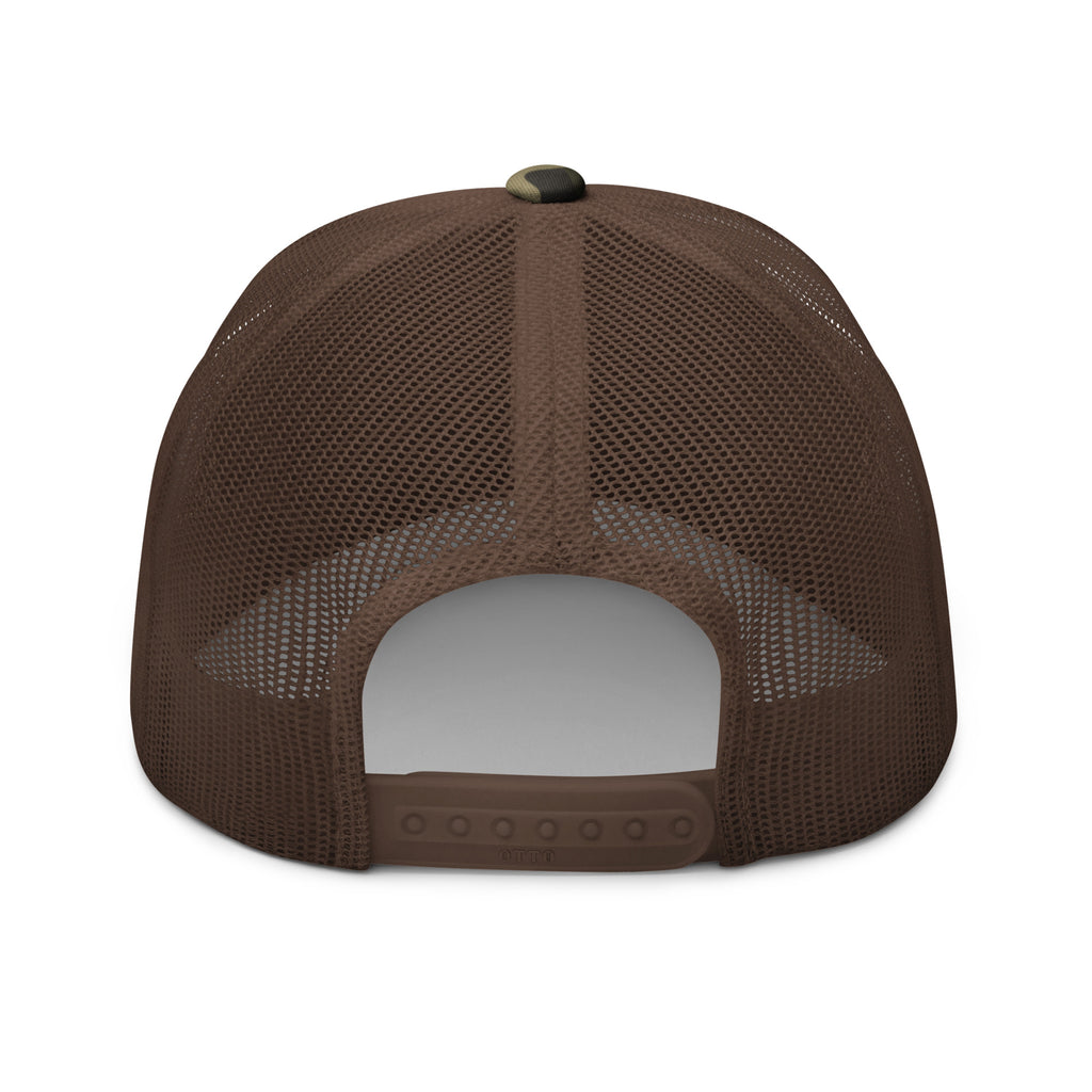 Camouflage Trucker Hat - Embroidered USA Flag with Eagle