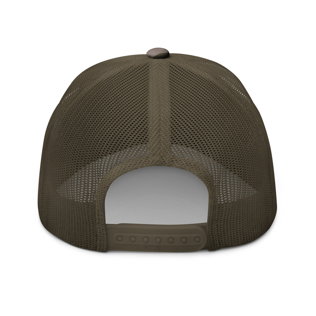 Camouflage Trucker Hat - Embroidered USA Flag with Eagle