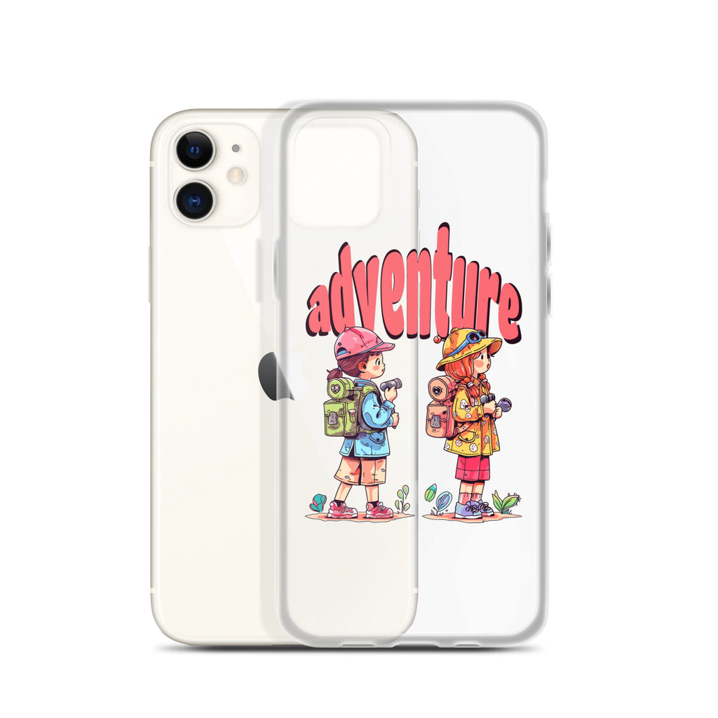 Clear Case for iPhone - Girls in Adventure