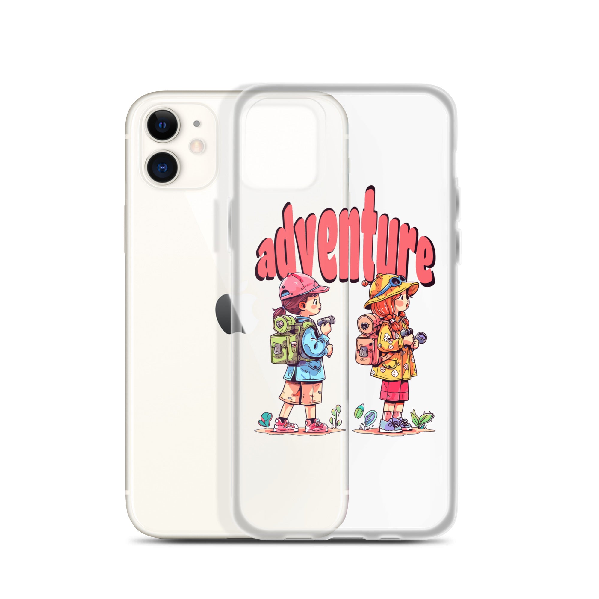 Clear Case for iPhone - Girls in Adventure