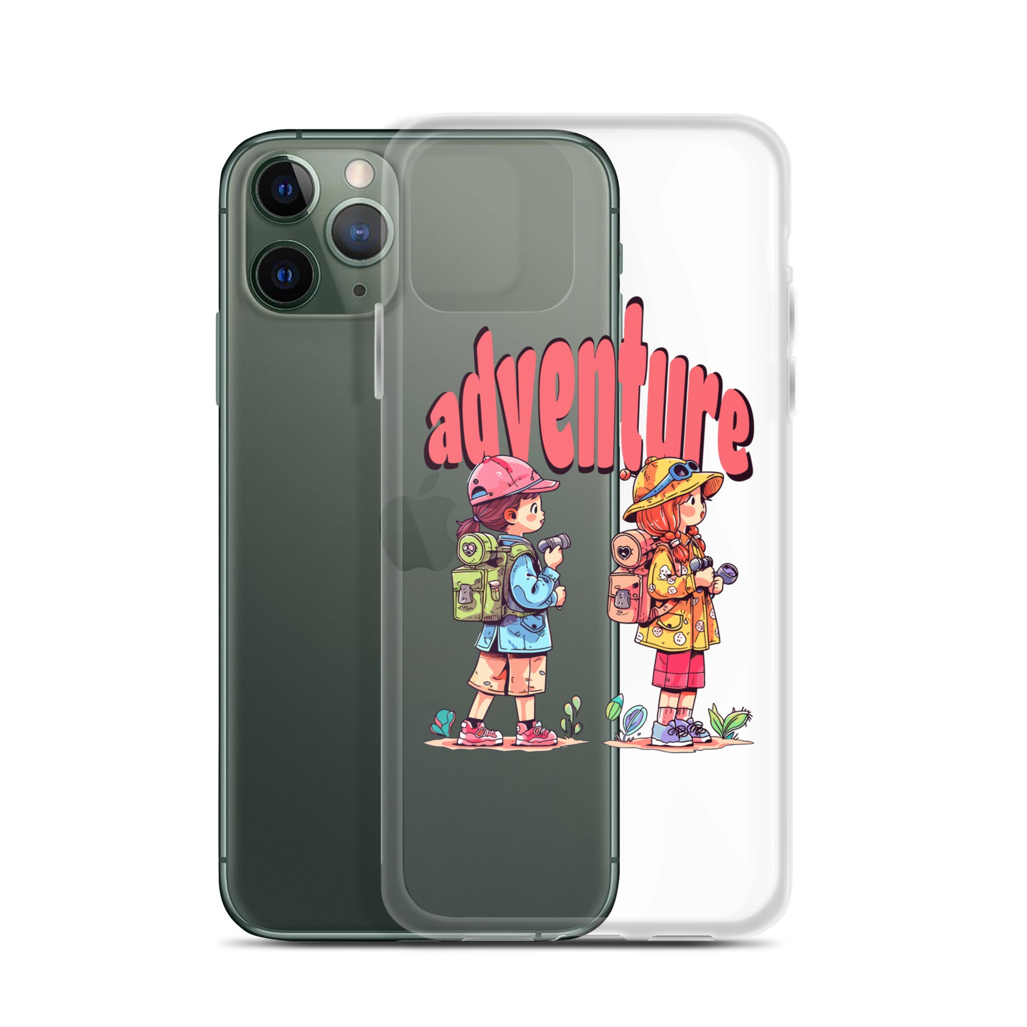Clear Case for iPhone - Girls in Adventure