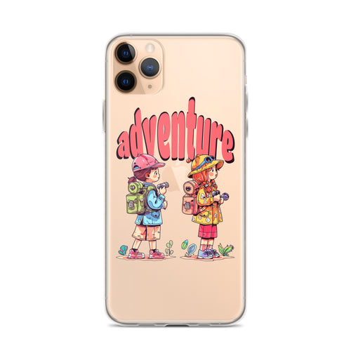Clear Case for iPhone - Girls in Adventure