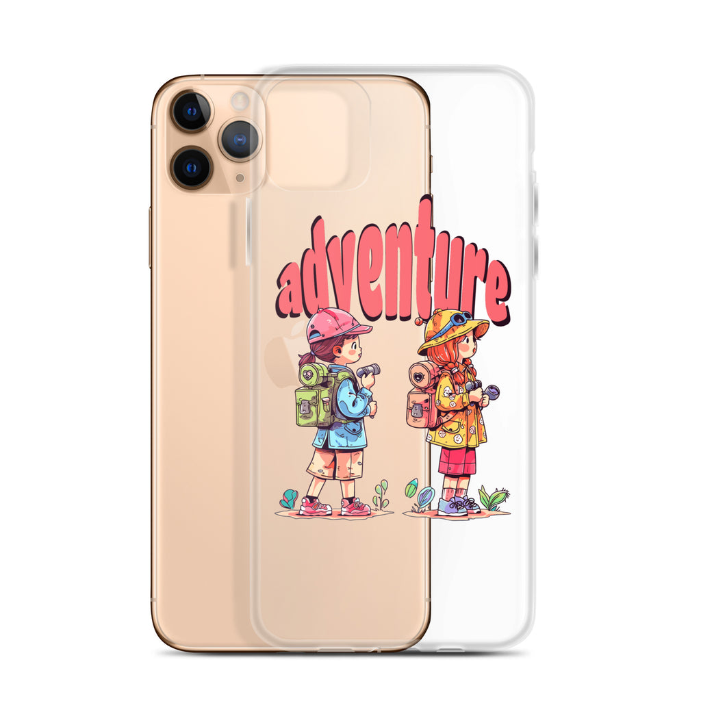 Clear Case for iPhone - Girls in Adventure