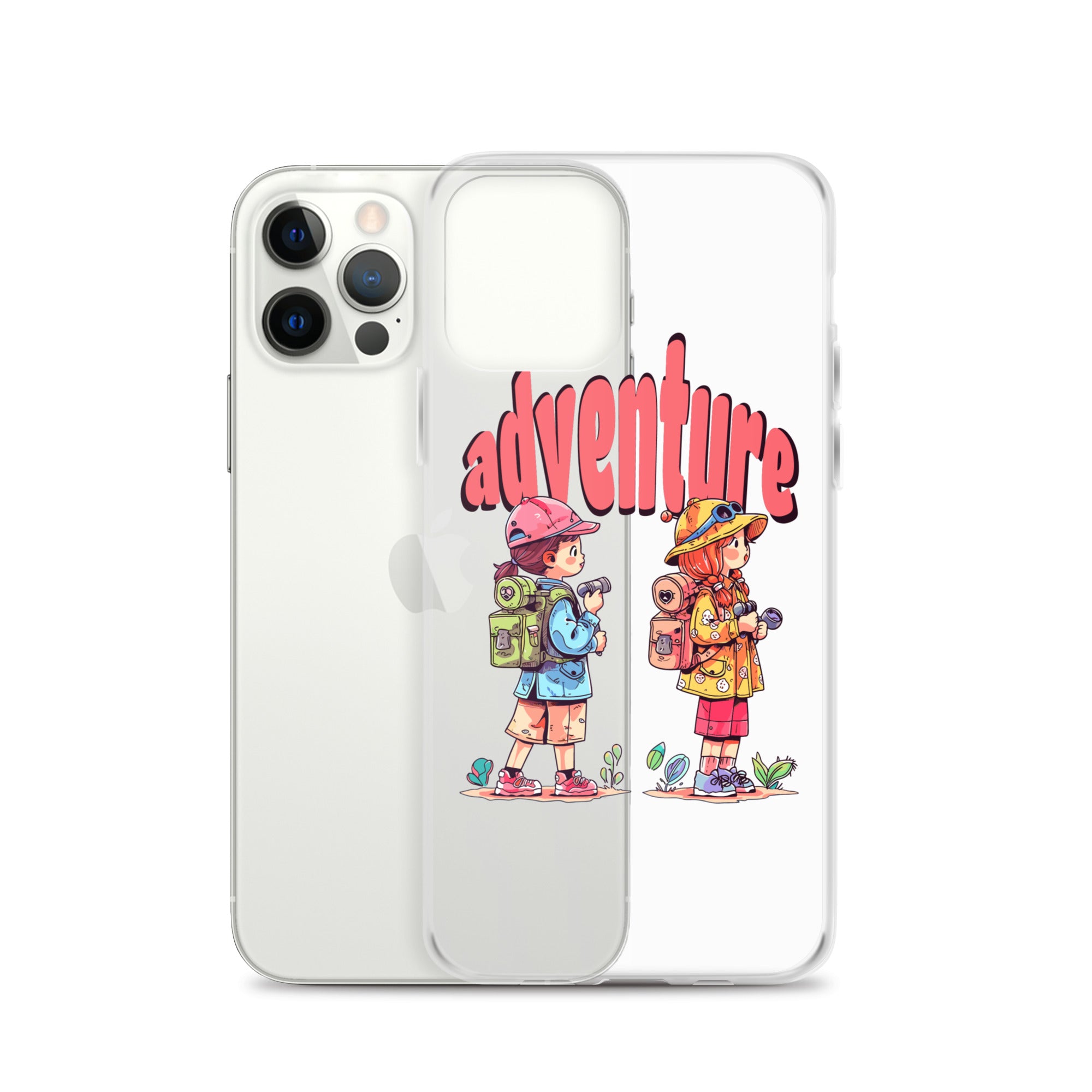 Clear Case for iPhone - Girls in Adventure