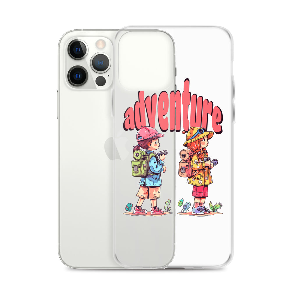 Clear Case for iPhone - Girls in Adventure