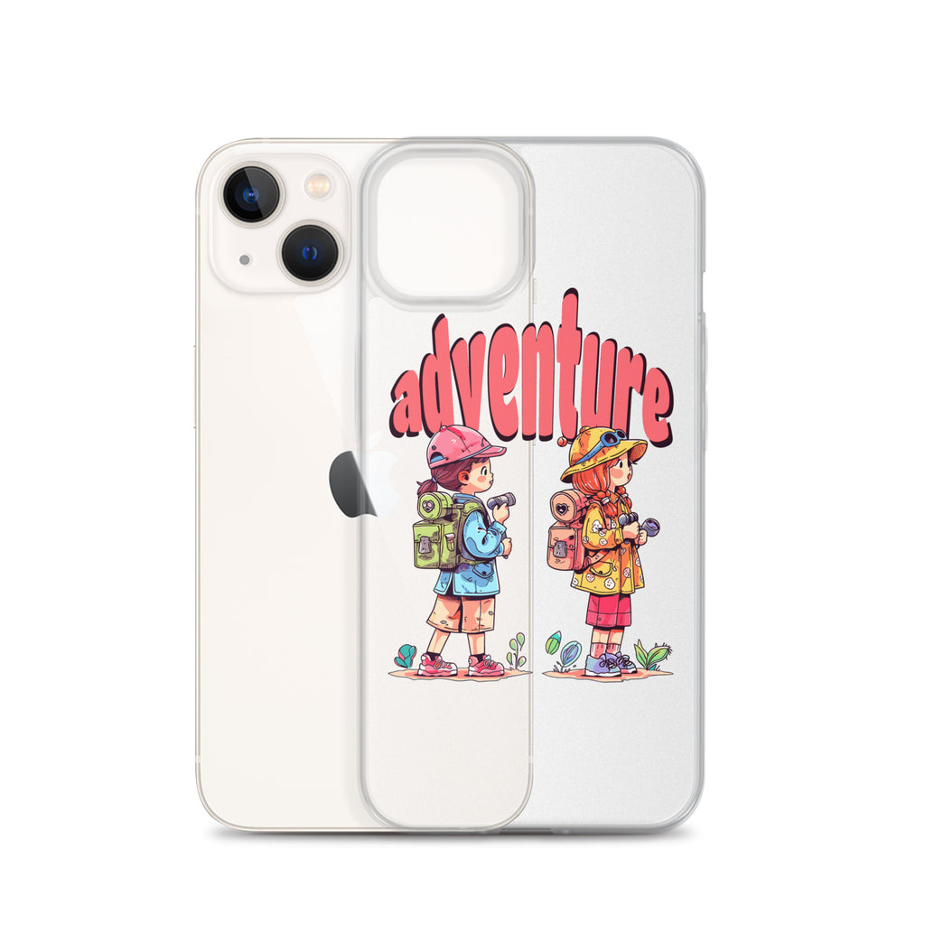 Clear Case for iPhone - Girls in Adventure