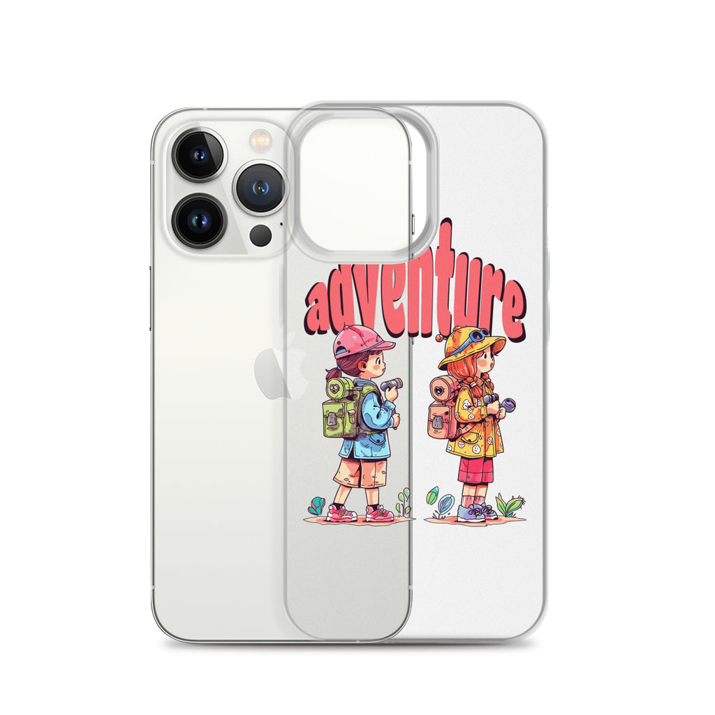 Clear Case for iPhone - Girls in Adventure