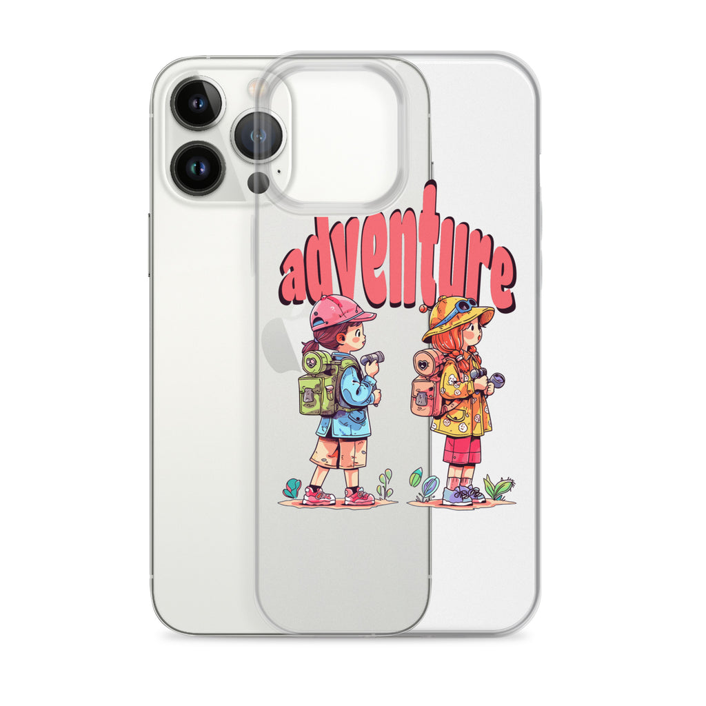Clear Case for iPhone - Girls in Adventure