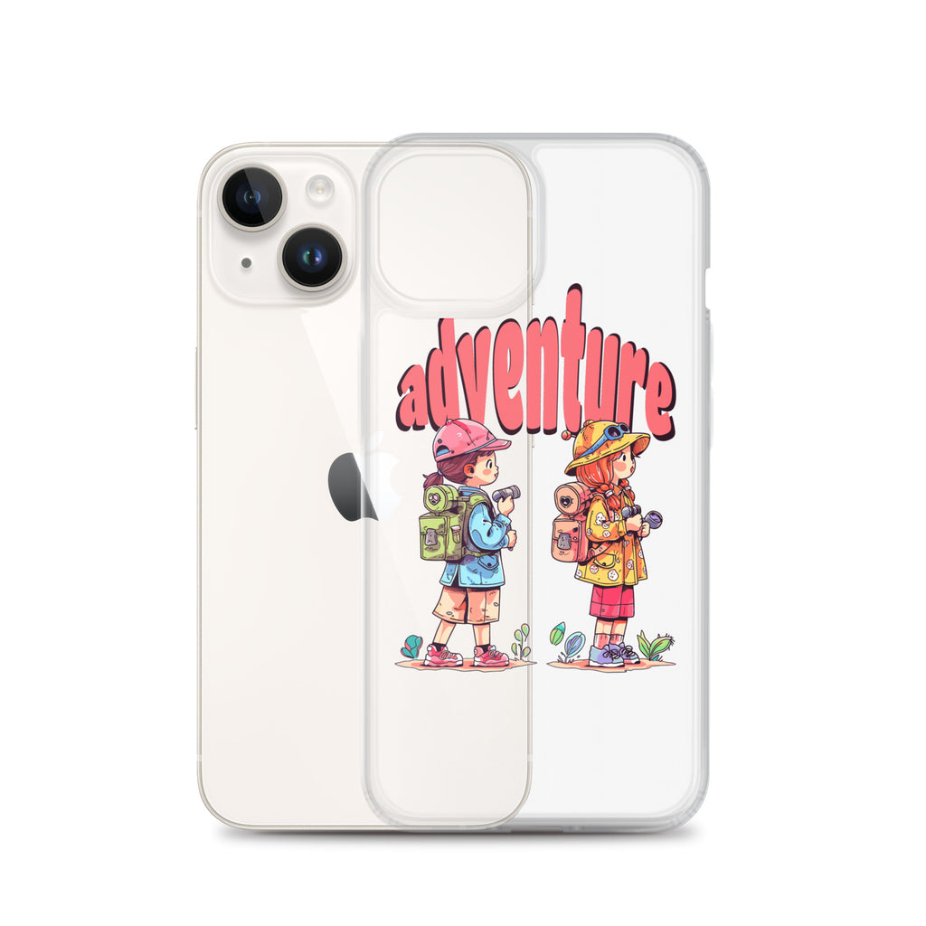 Clear Case for iPhone - Girls in Adventure